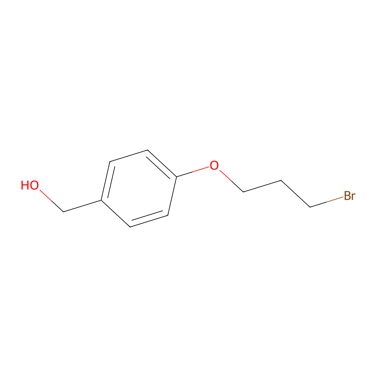 (4-(3-Bromopropoxy)phenyl)methanol molecular structure, CAS 214614-64-9