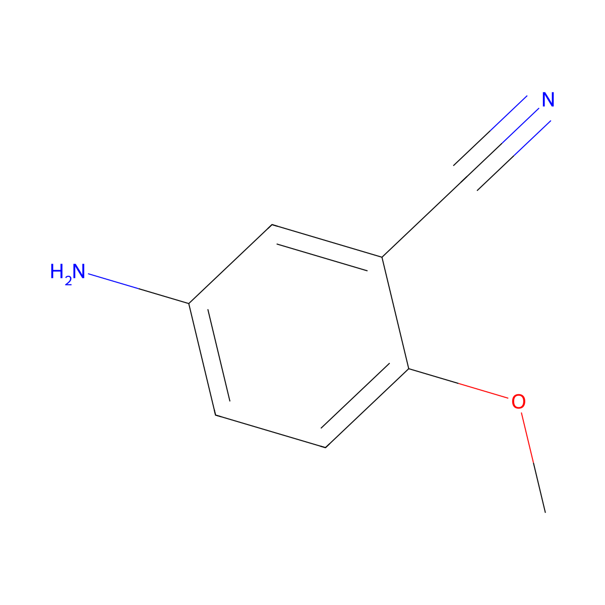 5-Amino-2-methoxybenzonitrile molecular structure, CAS 214623-57-1
