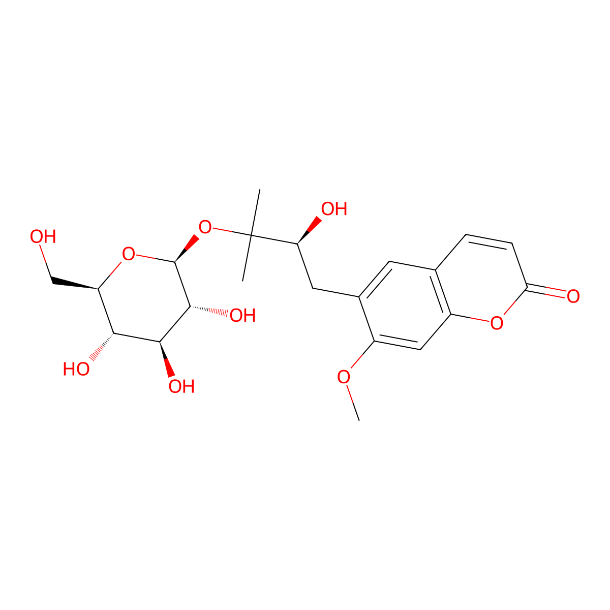 (S)-7-O-Methylpeucedanol molecular structure, CAS 214627-06-2