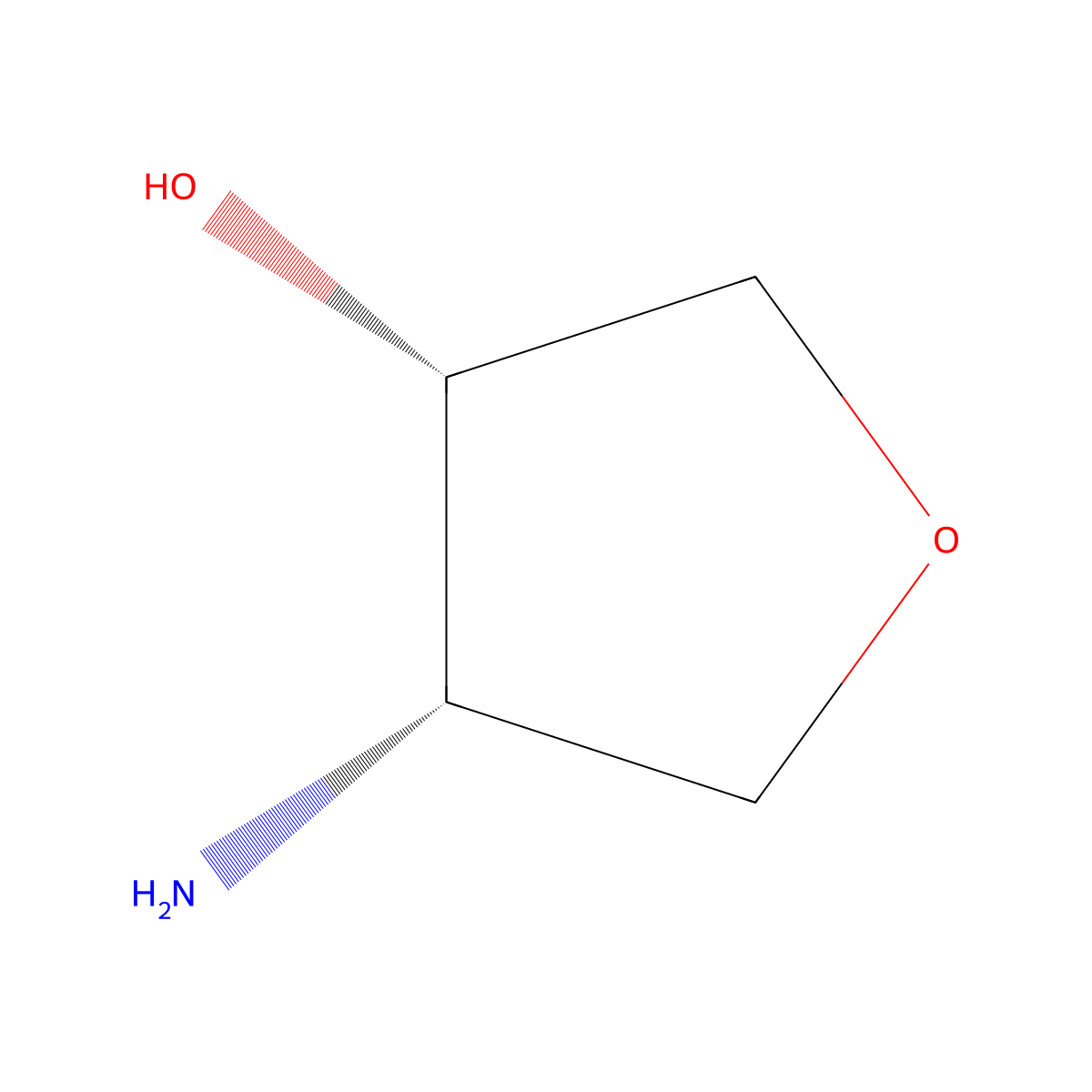 (3S,4S)-4-Aminotetrahydrofuran-3-ol molecular structure, CAS 214629-29-5