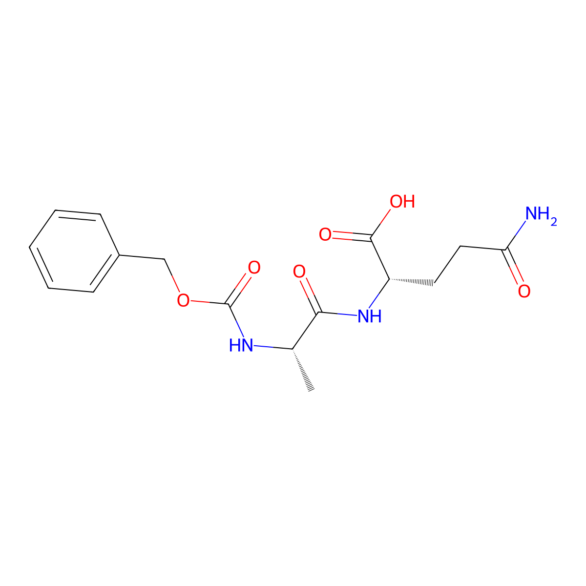 Z-Ala-gln-OH molecular structure, CAS 21467-17-4