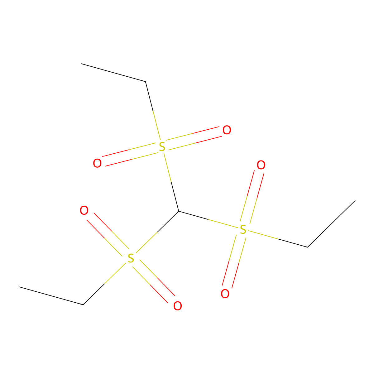 Tris(ethylsulphonyl)methane molecular structure, CAS 21467-59-4