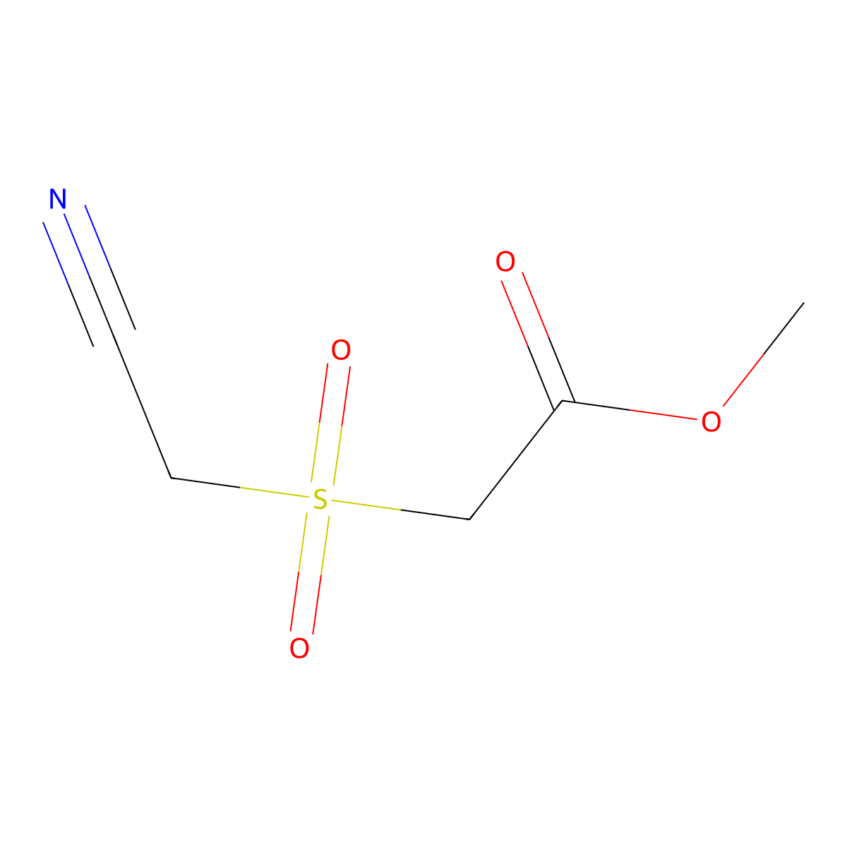 Methyl 2-(cyanomethanesulfonyl)acetate molecular structure, CAS 214691-87-9