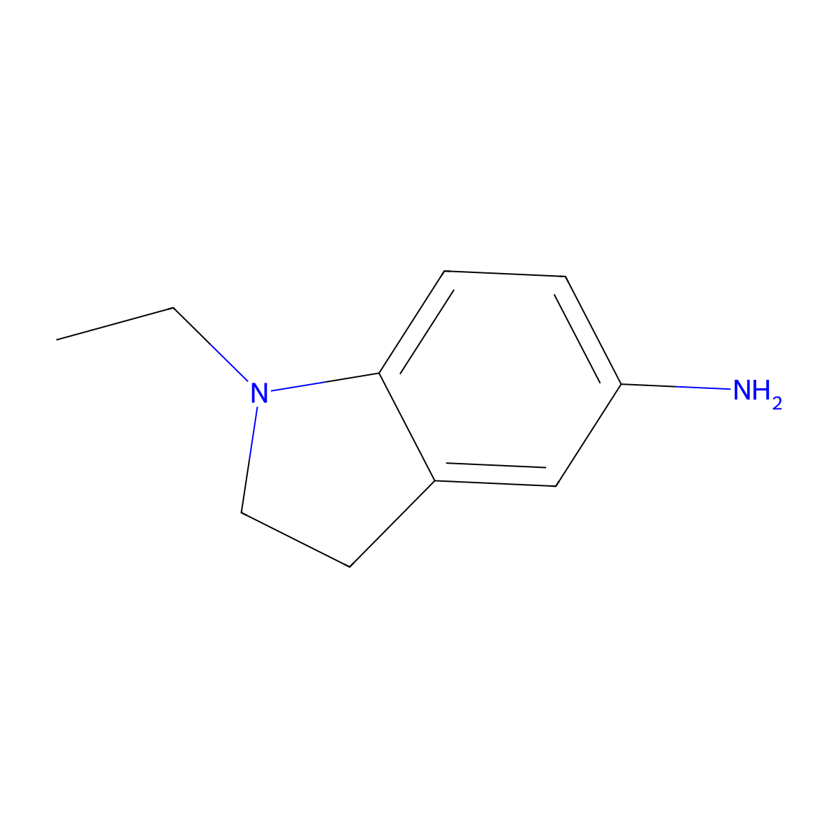 1-Ethyl-5-aminoindoline molecular structure, CAS 214698-31-4