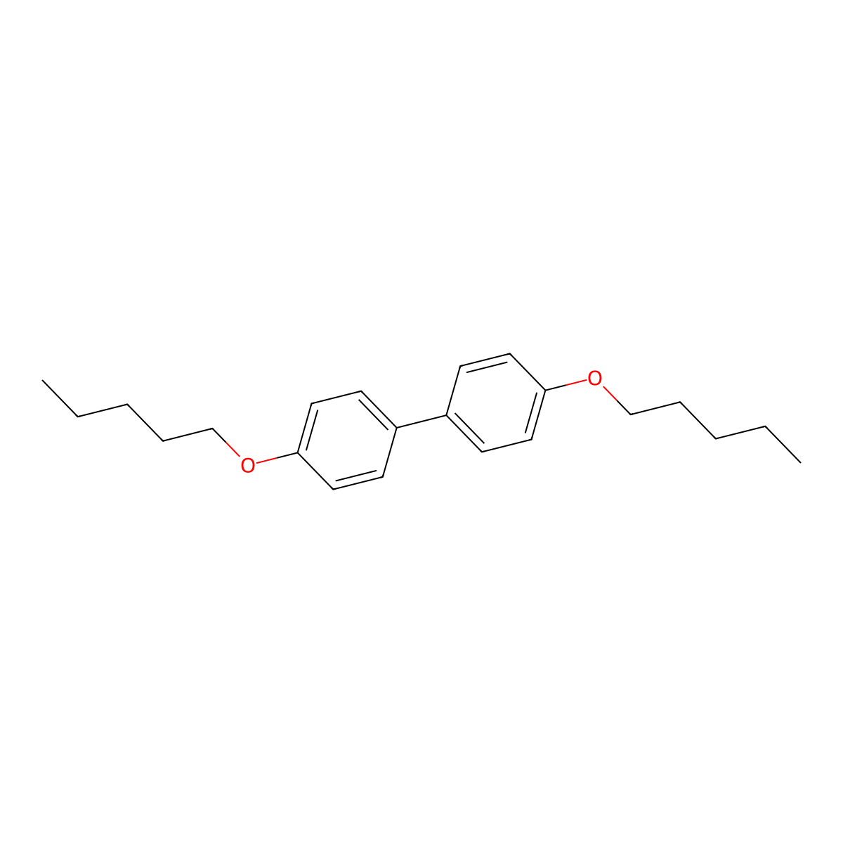 4,4'-Diamyloxybiphenyl molecular structure, CAS 21470-41-7
