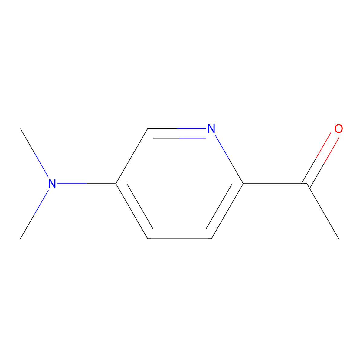 1-(5-(Dimethylamino)pyridin-2-yl)ethanone molecular structure, CAS 214701-20-9