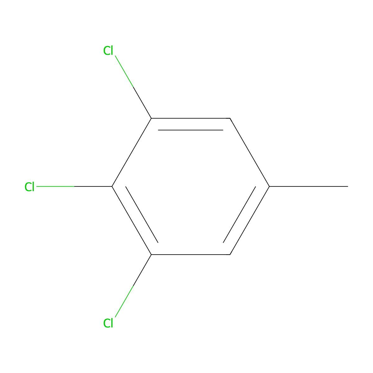 3,4,5-Trichlorotoluene molecular structure, CAS 21472-86-6