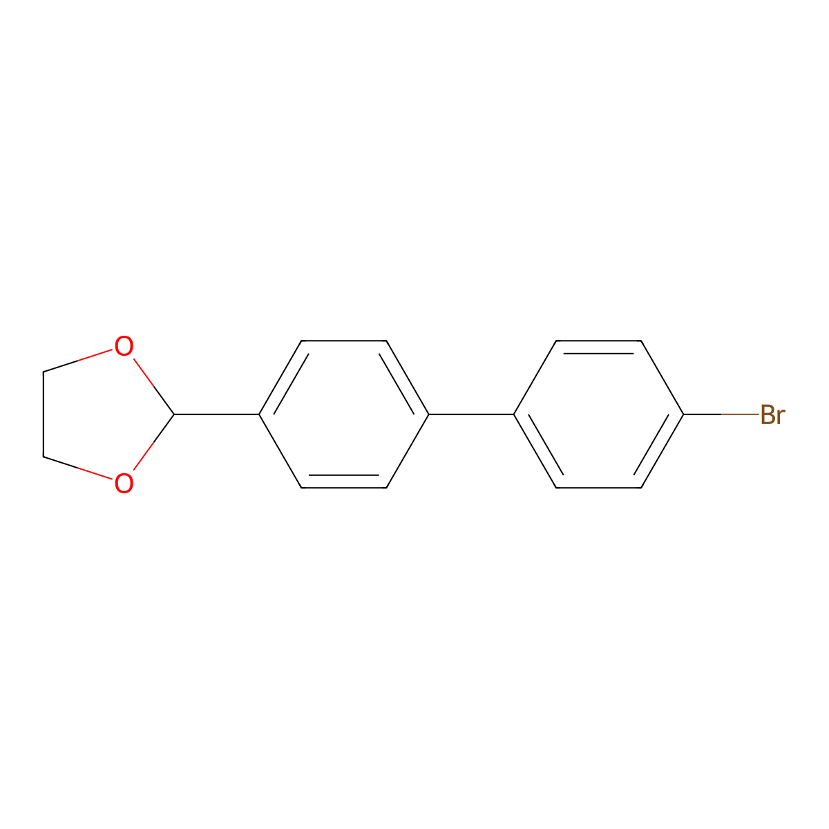 2-(4'-Bromo-[1,1'-biphenyl]-4-yl)-1,3-dioxolane molecular structure, CAS 214745-69-4