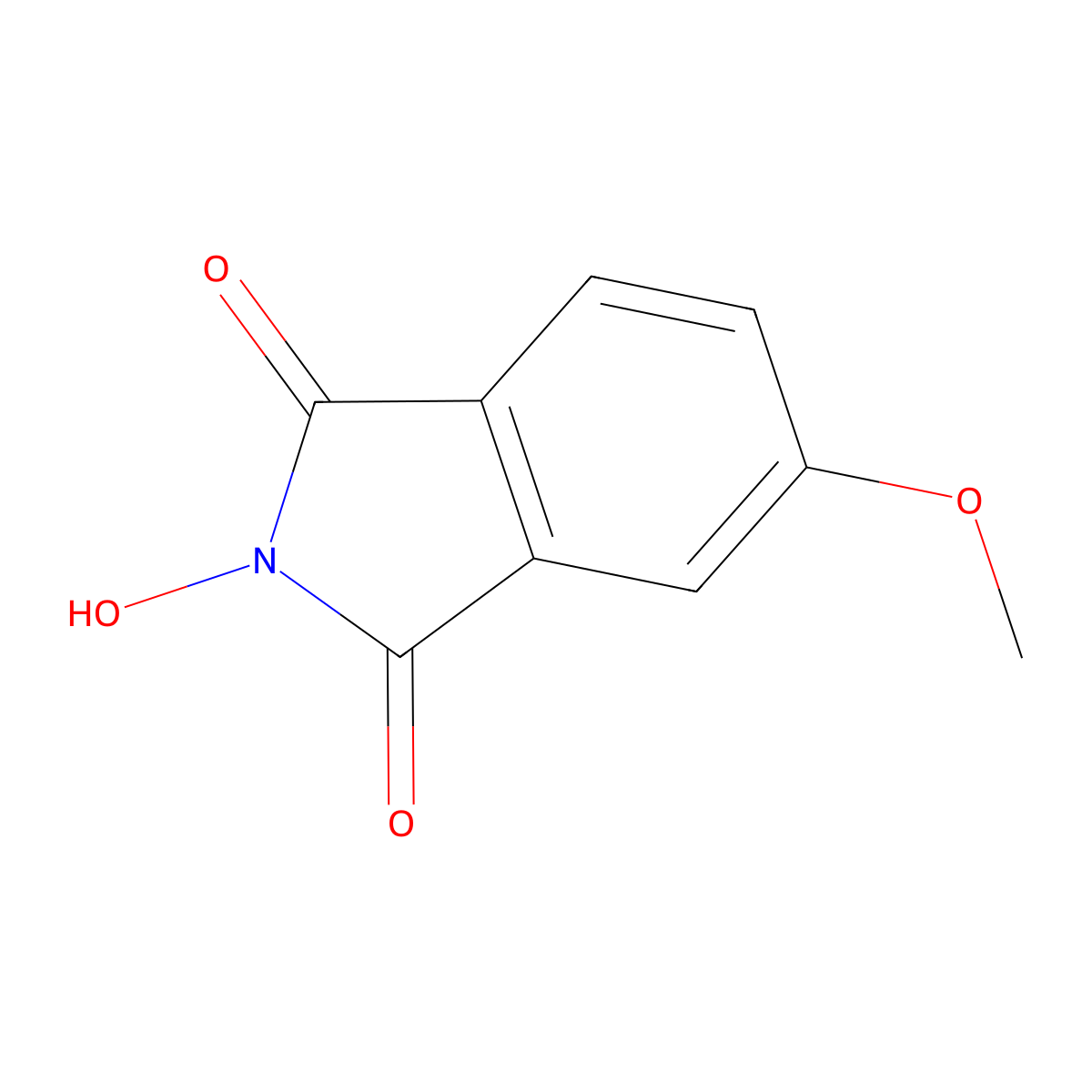 2-Hydroxy-5-methoxyisoindoline-1,3-dione molecular structure, CAS 214754-50-4