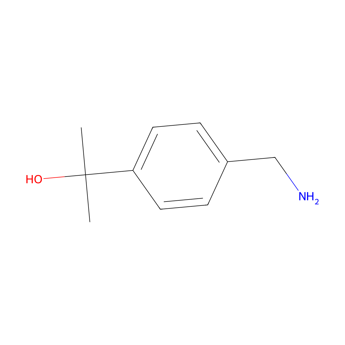2-[4-(Aminomethyl)phenyl]propan-2-ol molecular structure, CAS 214758-90-4