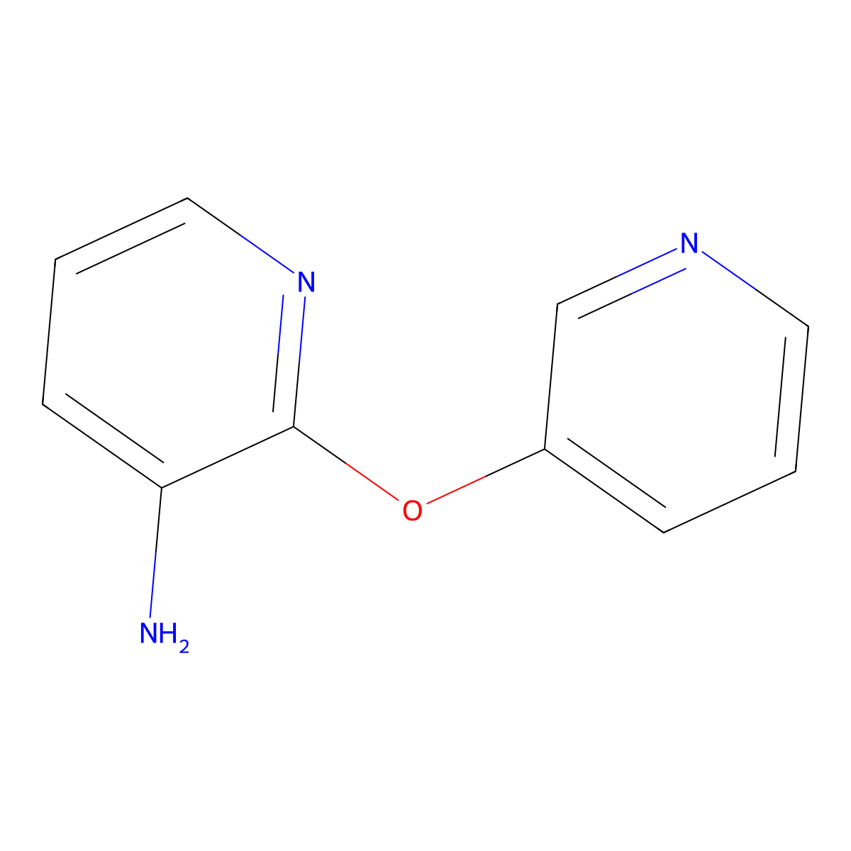 2-(Pyridin-3-yloxy)pyridin-3-amine molecular structure, CAS 214758-94-8