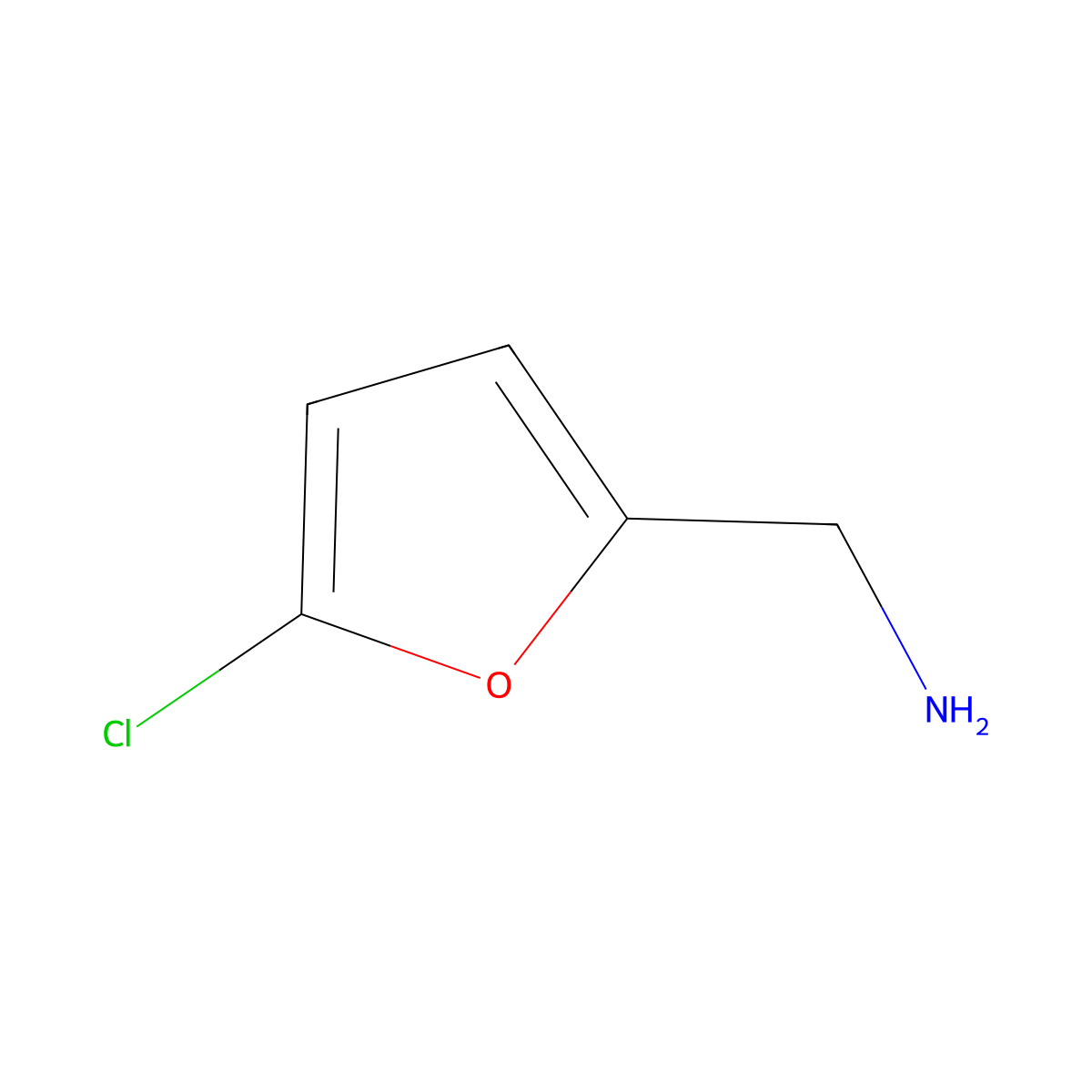 (5-Chlorofuran-2-yl)methanamine molecular structure, CAS 214759-18-9