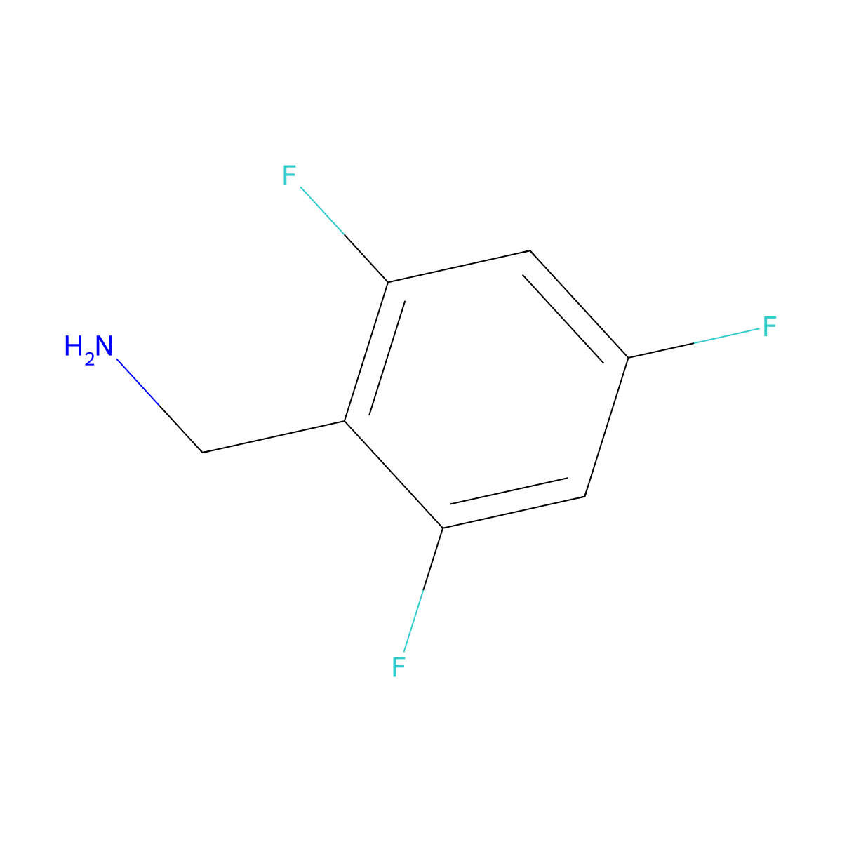 2,4,6-Trifluorobenzylamine molecular structure, CAS 214759-21-4
