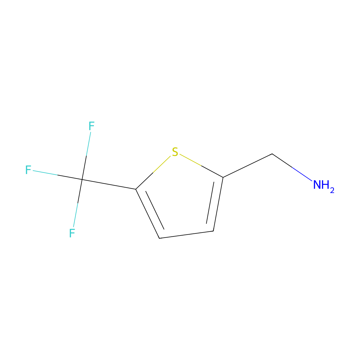 (5-(Trifluoromethyl)thiophen-2-yl)methanamine molecular structure, CAS 214759-26-9