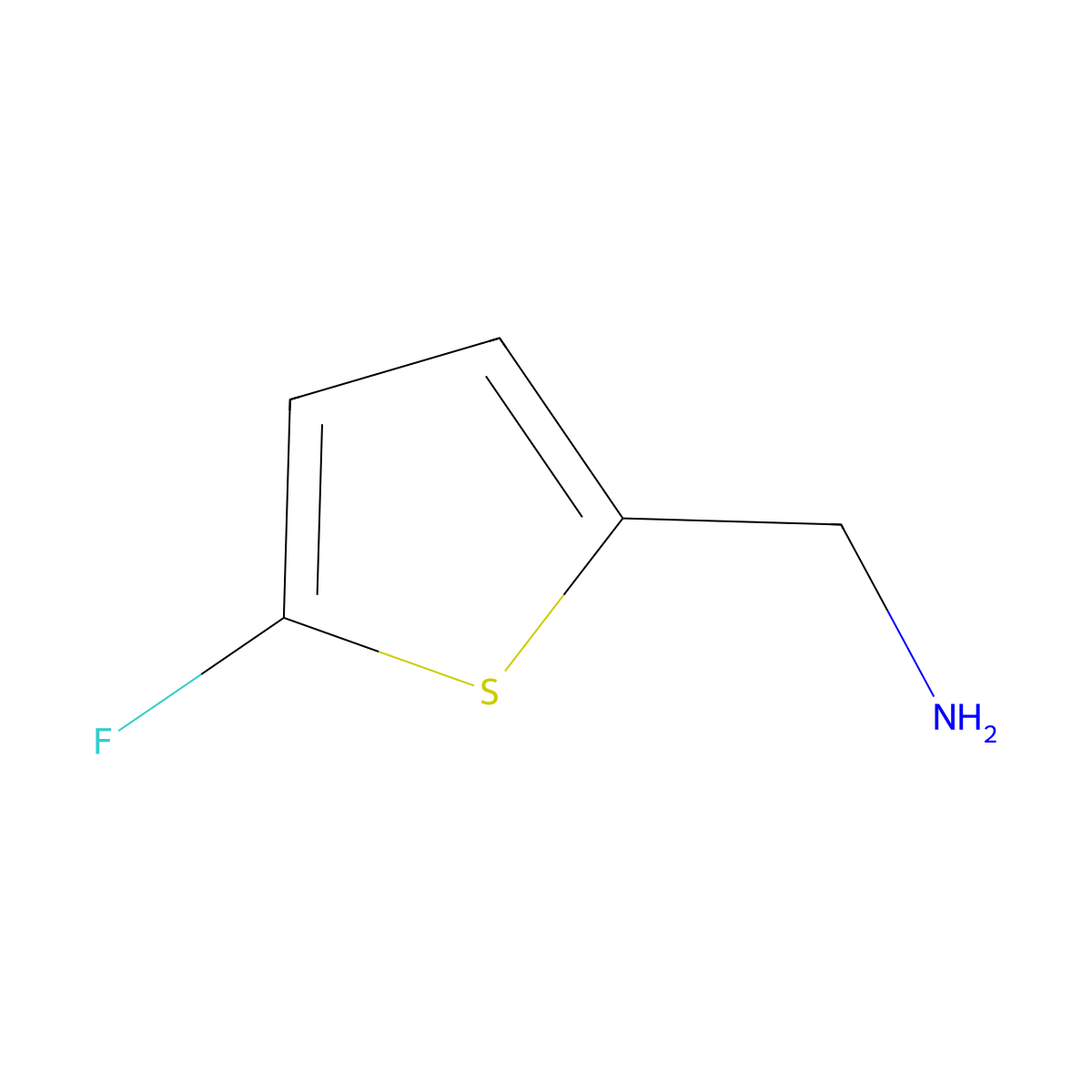 (5-Fluorothiophen-2-yl)methanamine molecular structure, CAS 214759-36-1