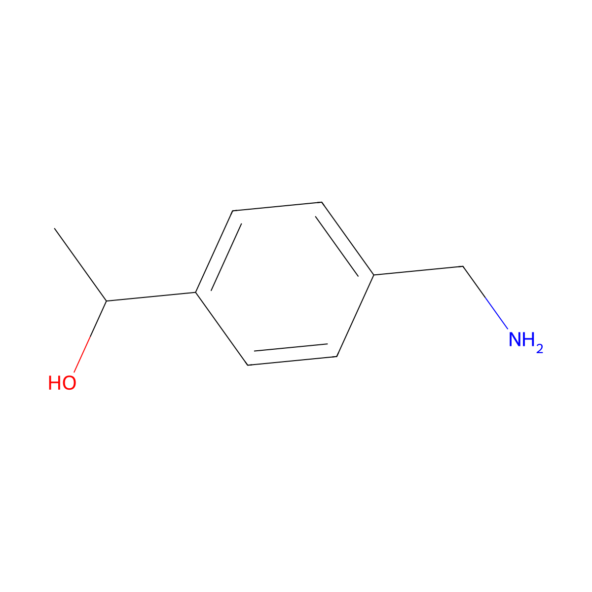 1-(4-(Aminomethyl)phenyl)ethan-1-ol molecular structure, CAS 214759-42-9