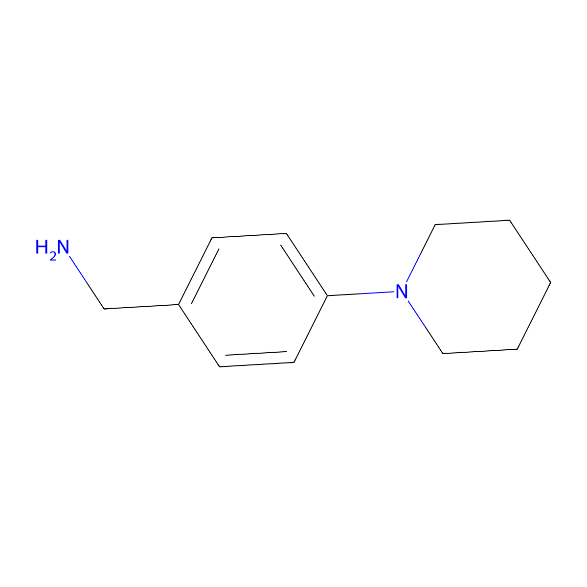 (4-Piperidinophenyl)methylamine molecular structure, CAS 214759-73-6