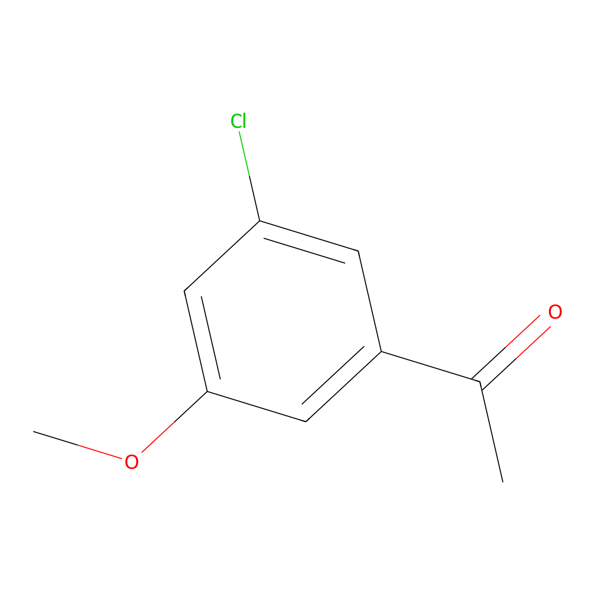 3'-Chloro-5'-methoxyacetophenone molecular structure, CAS 214760-34-6