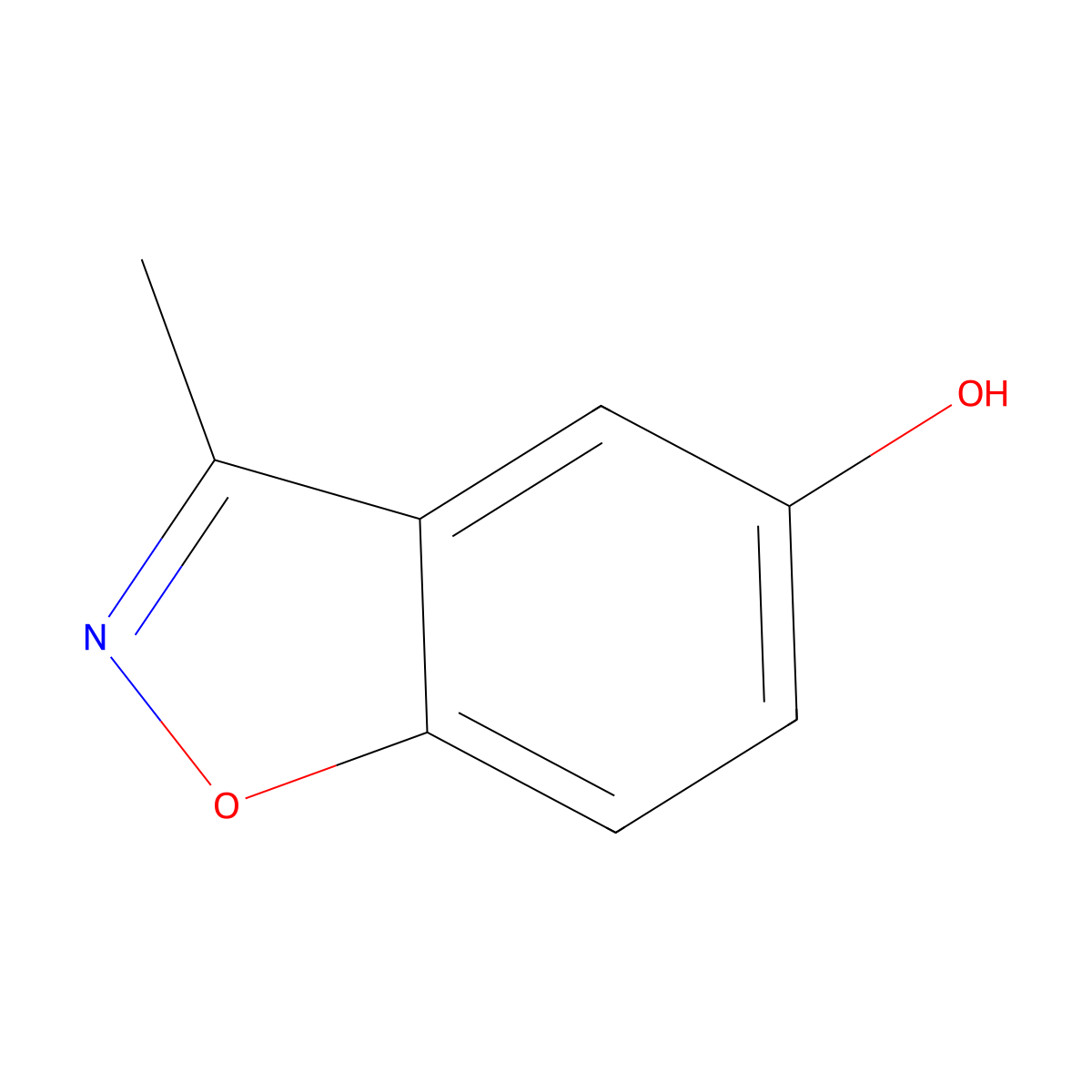 3-Methylbenzo[d]isoxazol-5-ol molecular structure, CAS 214760-36-8
