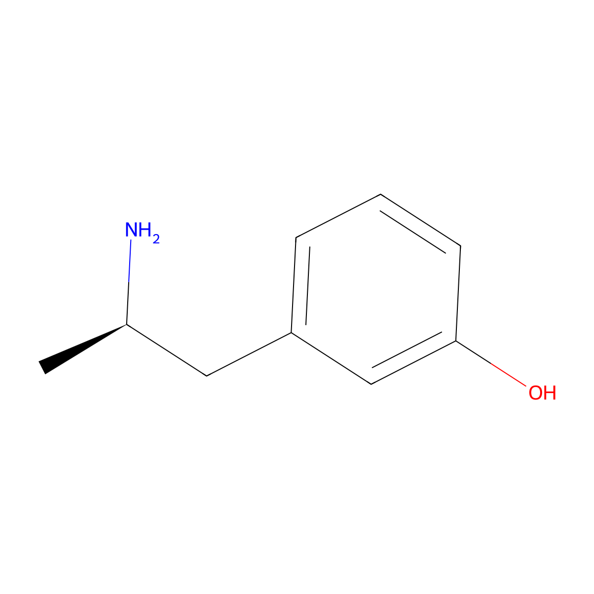 3-[(2r)-2-Aminopropyl]phenol molecular structure, CAS 21477-91-8