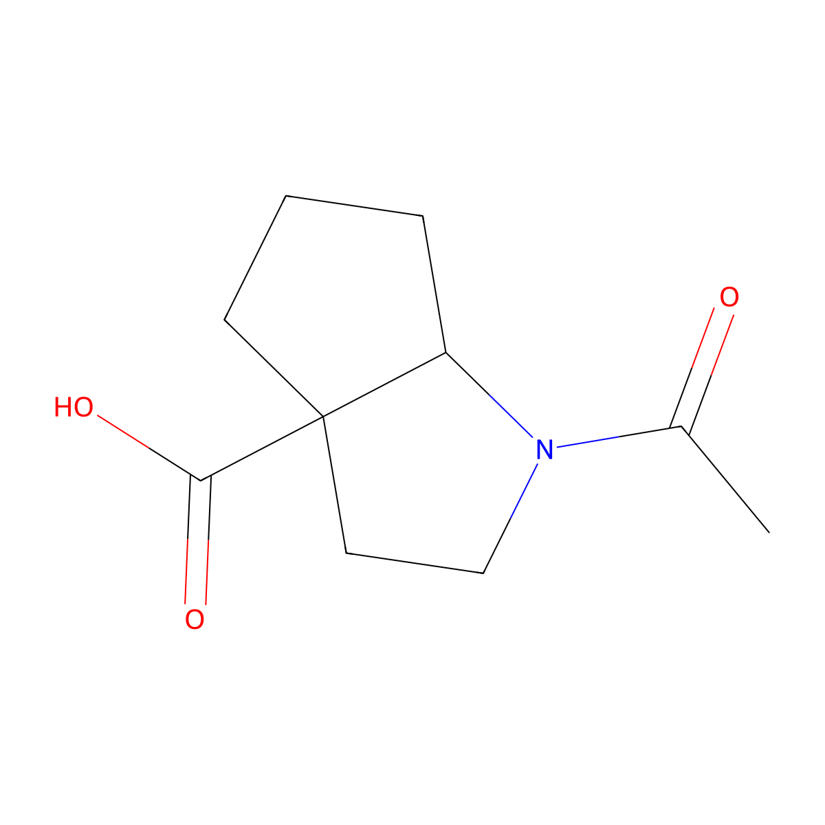1-Acetyl-octahydrocyclopenta[b]pyrrole-3a-carboxylic acid molecular structure, CAS 2147770-22-5