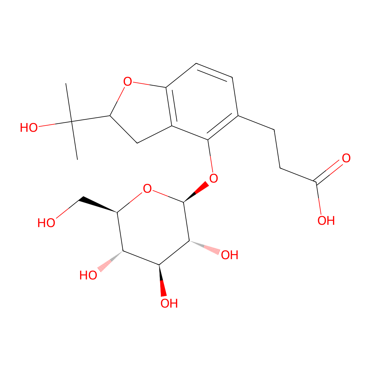 Hyuganoside II molecular structure, CAS 214778-45-7