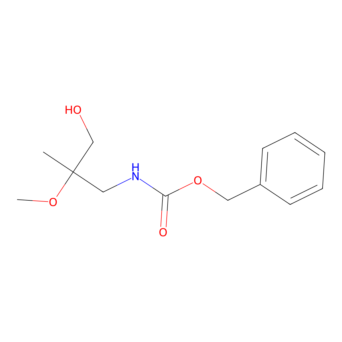 benzyl N-(3-hydroxy-2-methoxy-2-methylpropyl)carbamate molecular structure, CAS 2147812-32-4