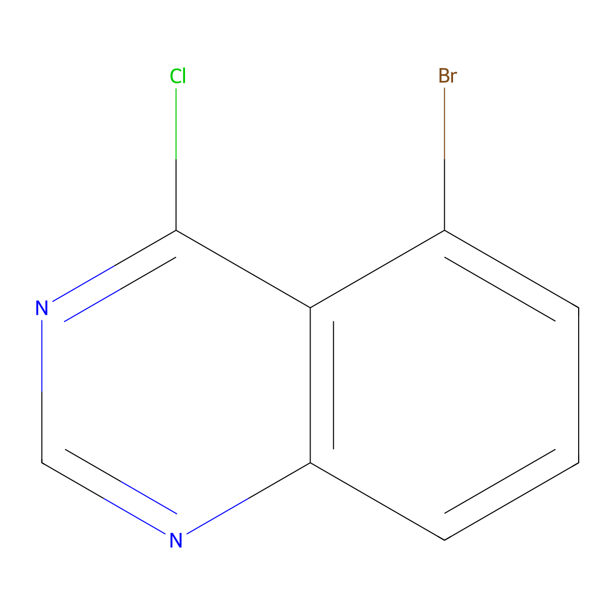 5-Bromo-4-chloroquinazoline molecular structure, CAS 2148-38-1