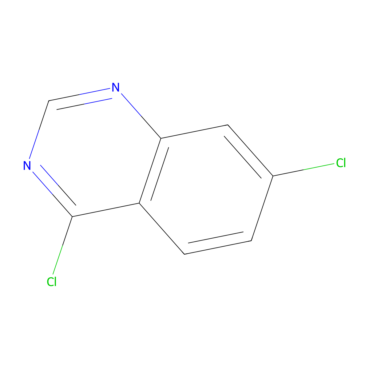 4,7-Dichloroquinazoline molecular structure, CAS 2148-57-4