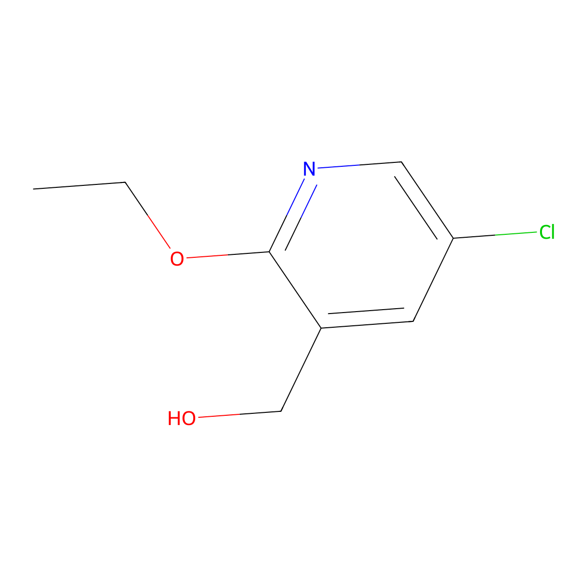 5-Chloro-2-ethoxy-3-pyridinemethanol molecular structure, CAS 2148031-37-0