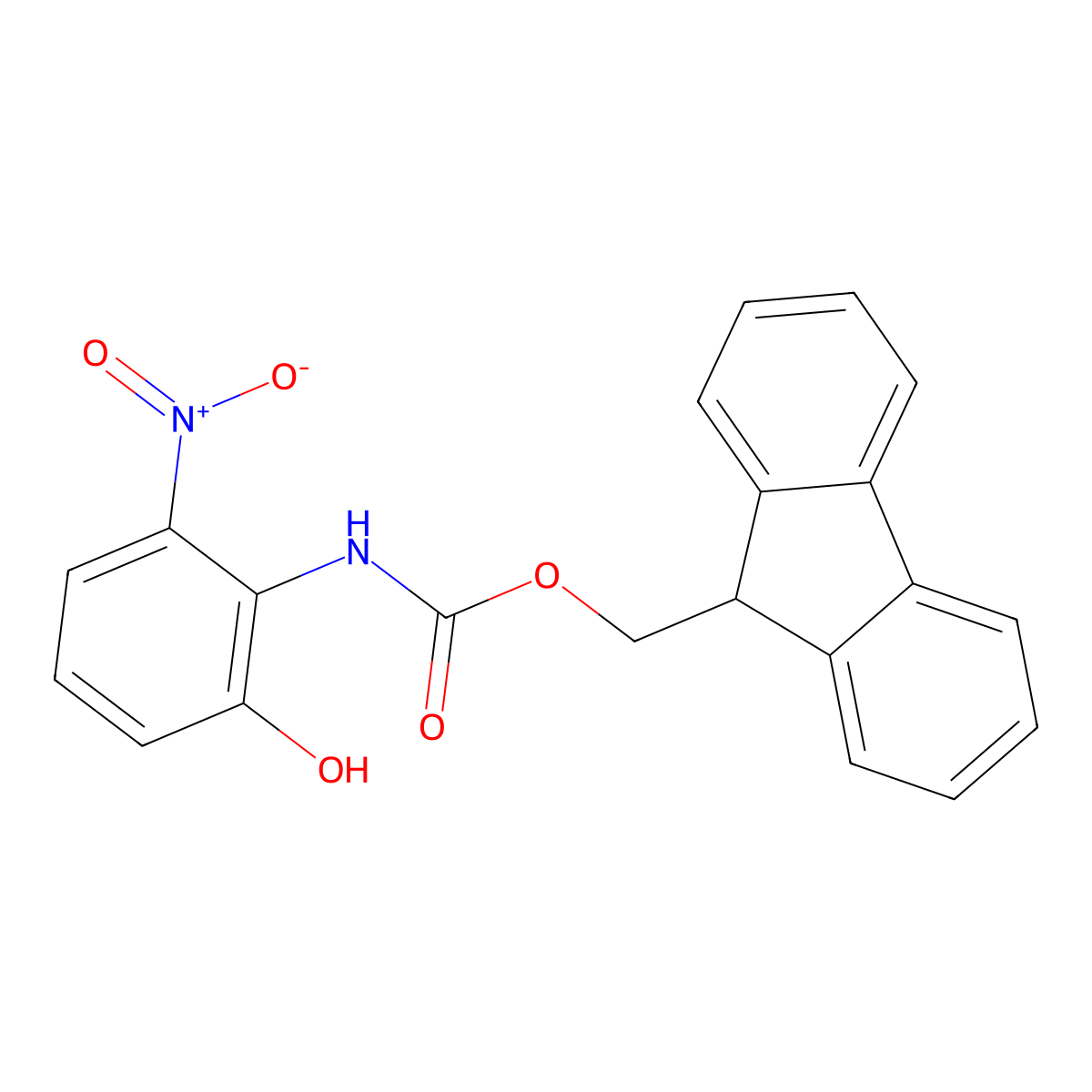 (9H-fluoren-9-yl)methyl N-(2-hydroxy-6-nitrophenyl)carbamate molecular structure, CAS 2148266-69-5