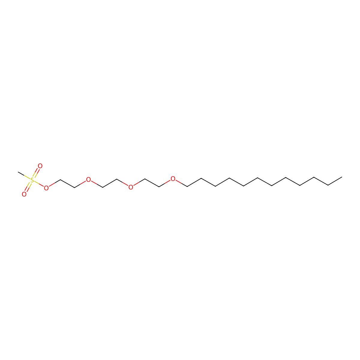 MS-PEG3-dodecyl molecular structure, CAS 2148295-99-0