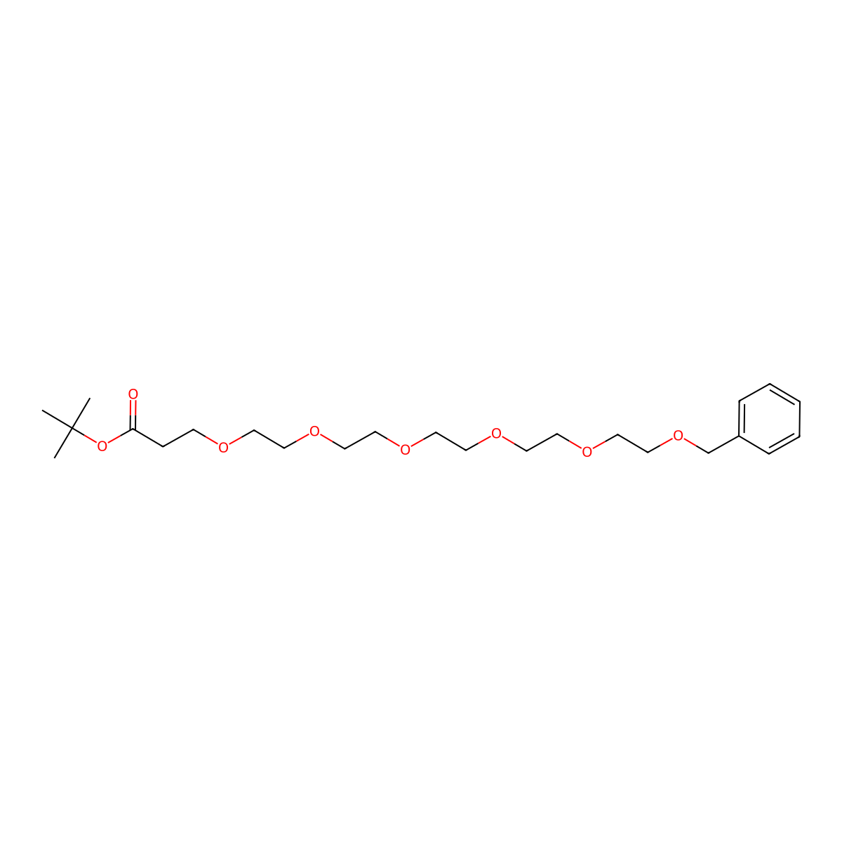 Benzyl-PEG6-t-butyl ester molecular structure, CAS 2148296-00-6