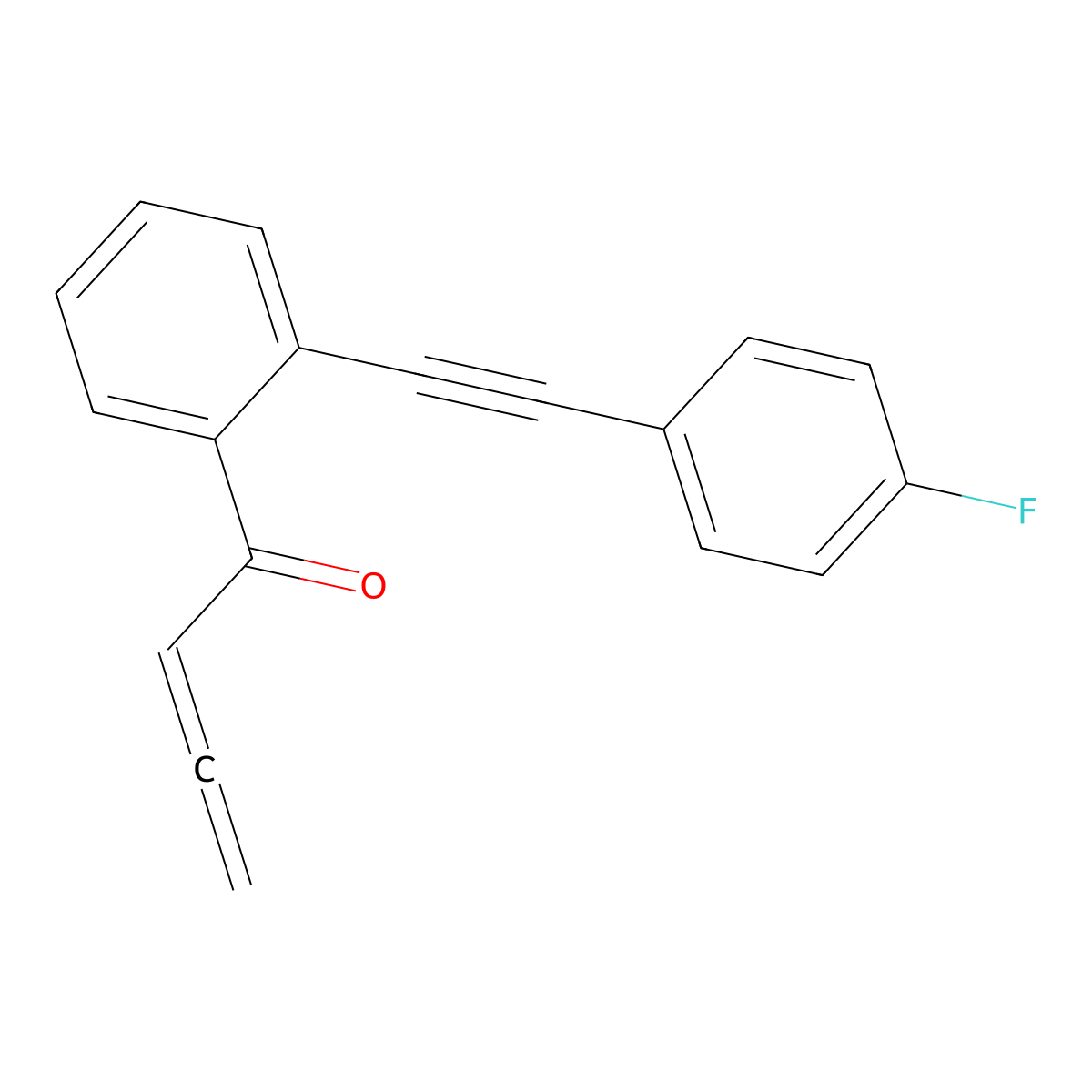 1-[2-[2-(4-Fluorophenyl)ethynyl]phenyl]-2,3-butadien-1-one molecular structure, CAS 2148344-58-3