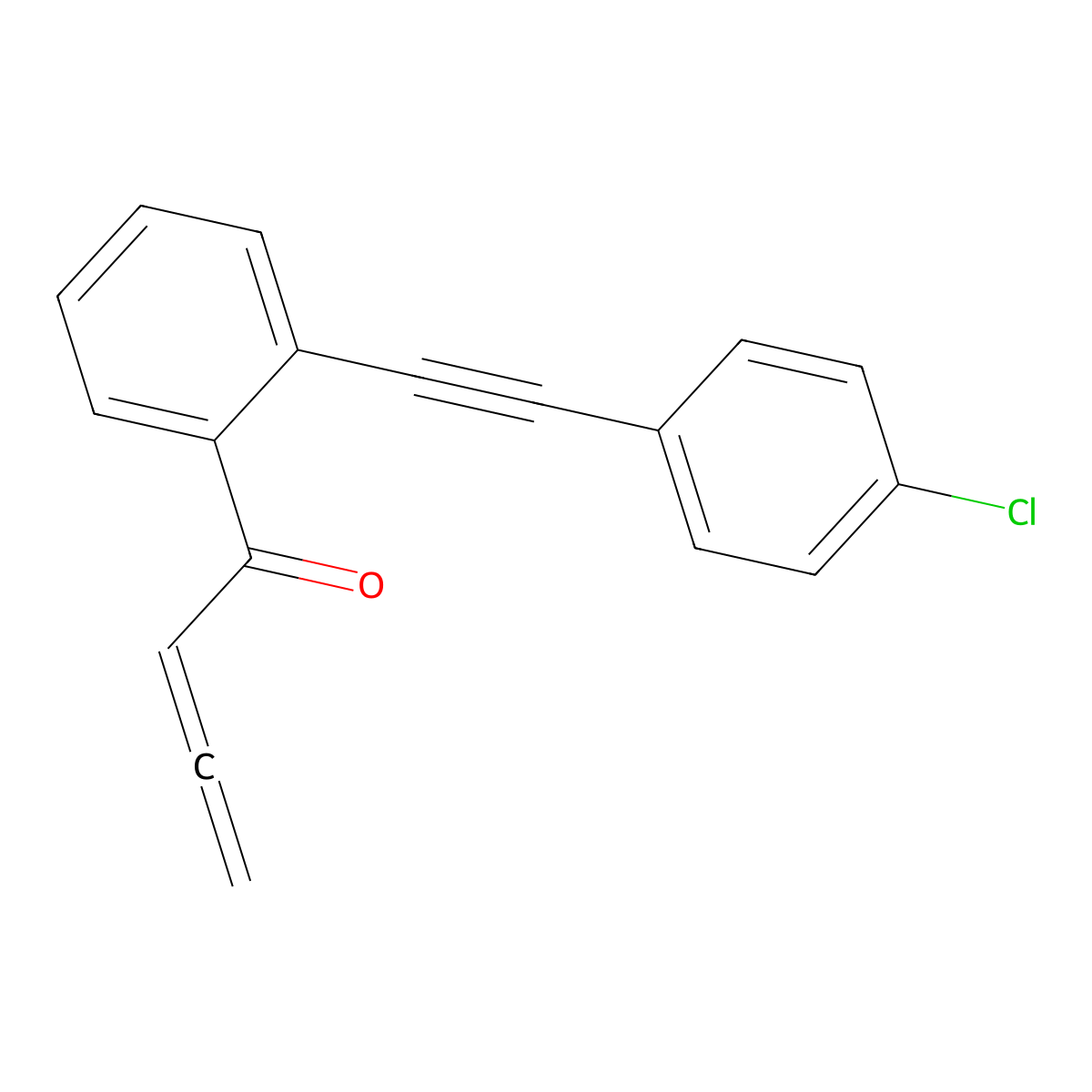 1-[2-[2-(4-Chlorophenyl)ethynyl]phenyl]-2,3-butadien-1-one molecular structure, CAS 2148344-60-7