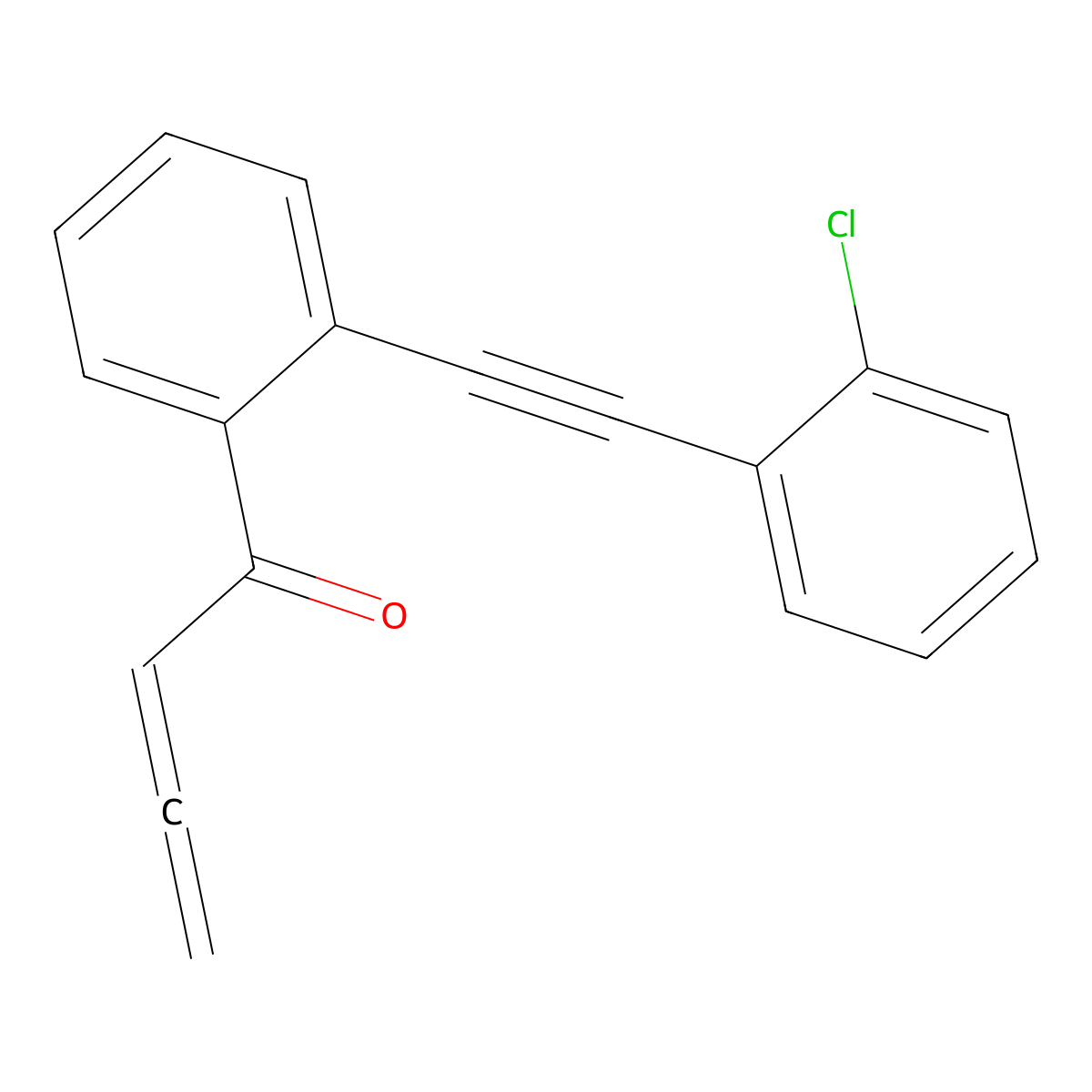 1-[2-[2-(2-Chlorophenyl)ethynyl]phenyl]-2,3-butadien-1-one molecular structure, CAS 2148344-62-9