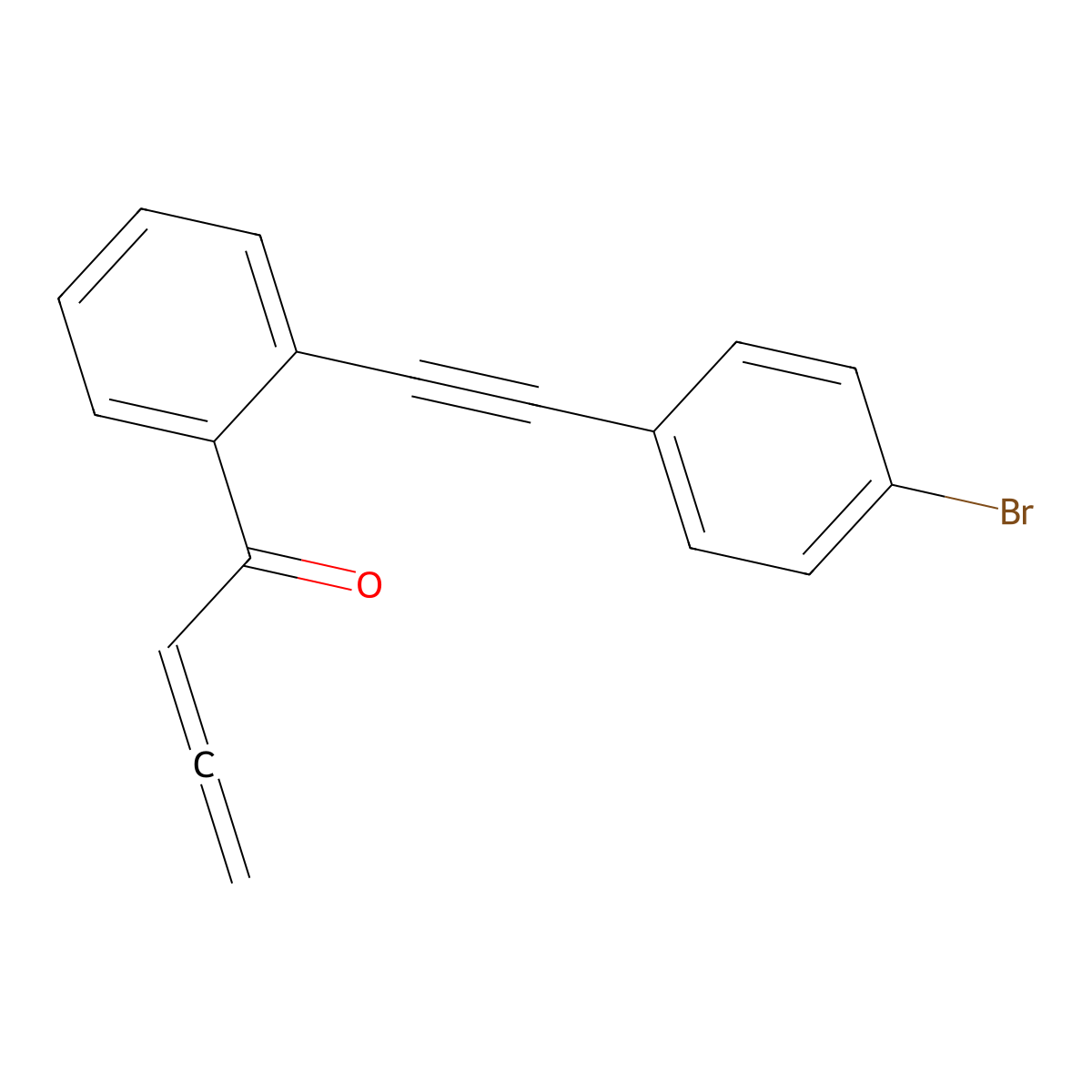 1-[2-[2-(4-Bromophenyl)ethynyl]phenyl]-2,3-butadien-1-one molecular structure, CAS 2148344-64-1