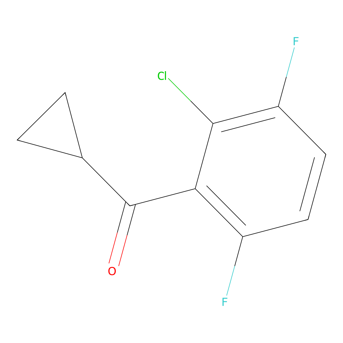 (2-Chloro-3,6-difluorophenyl)cyclopropylmethanone molecular structure, CAS 2148478-22-0
