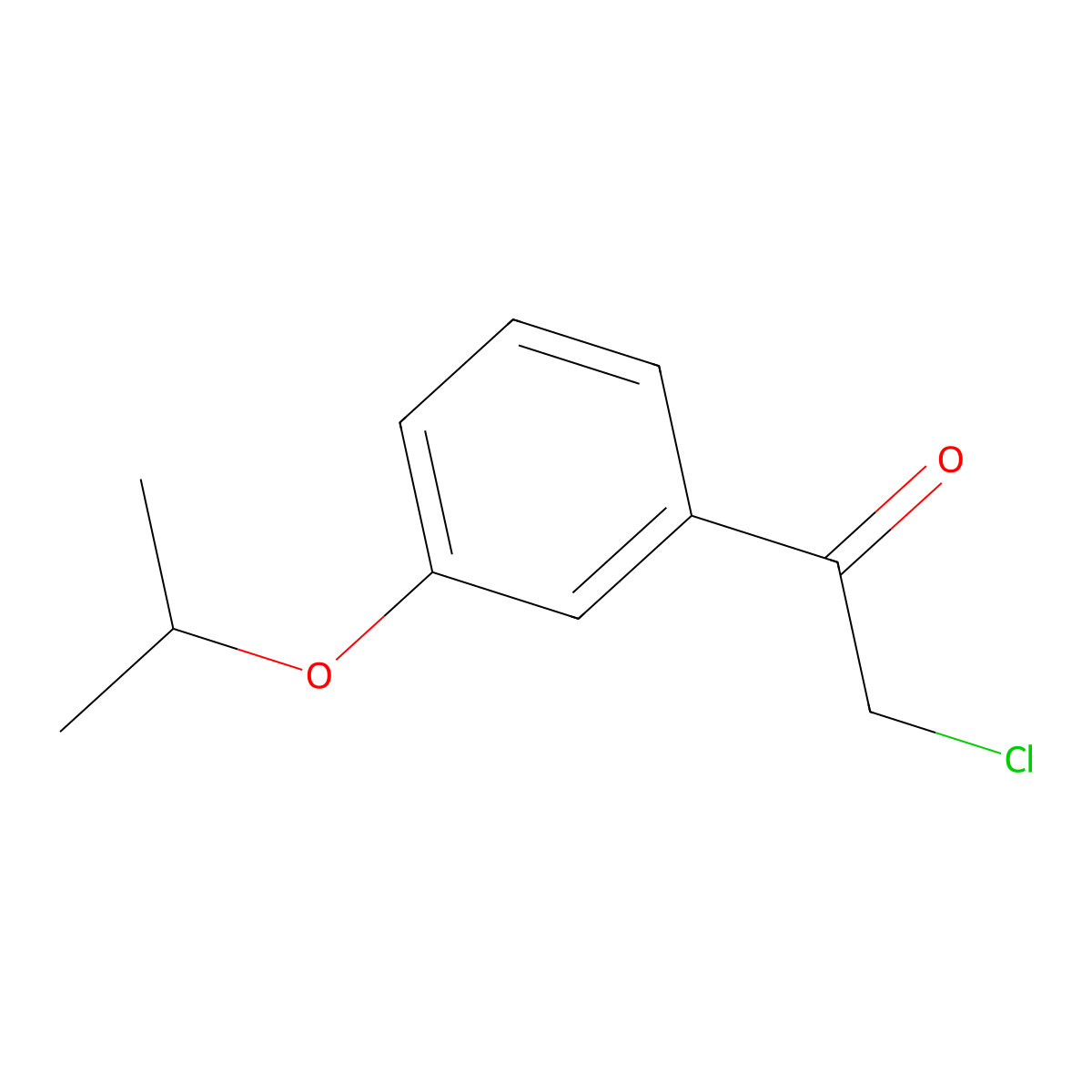 2-Chloro-1-[3-(1-methylethoxy)phenyl]ethanone molecular structure, CAS 214849-39-5
