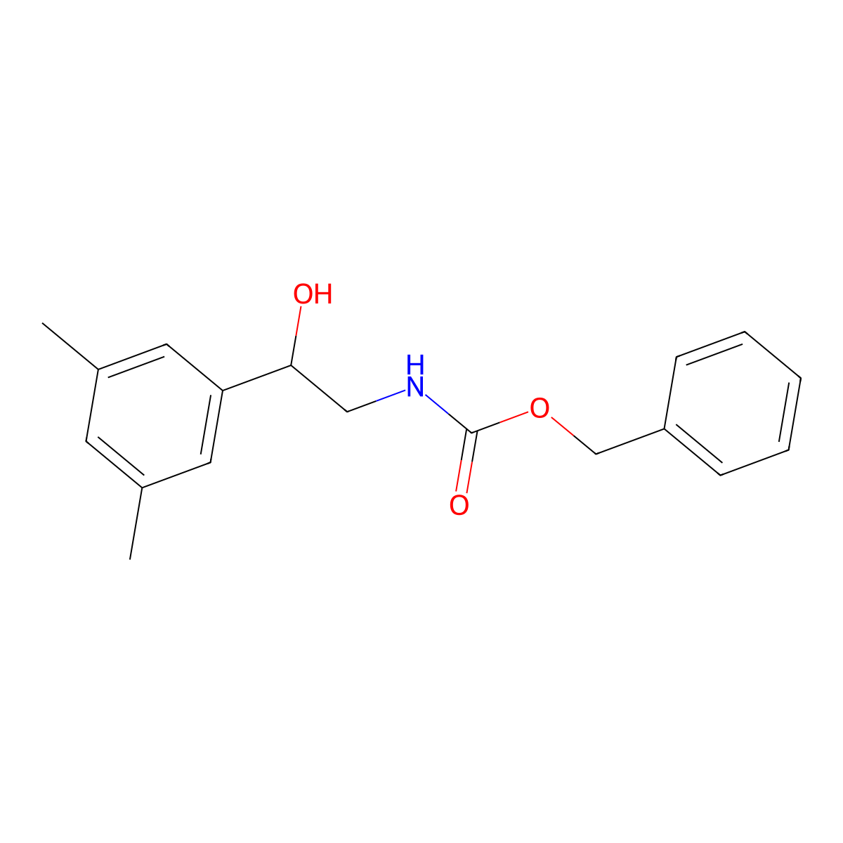 benzyl N-[2-(3,5-dimethylphenyl)-2-hydroxyethyl]carbamate molecular structure, CAS 2148499-38-9