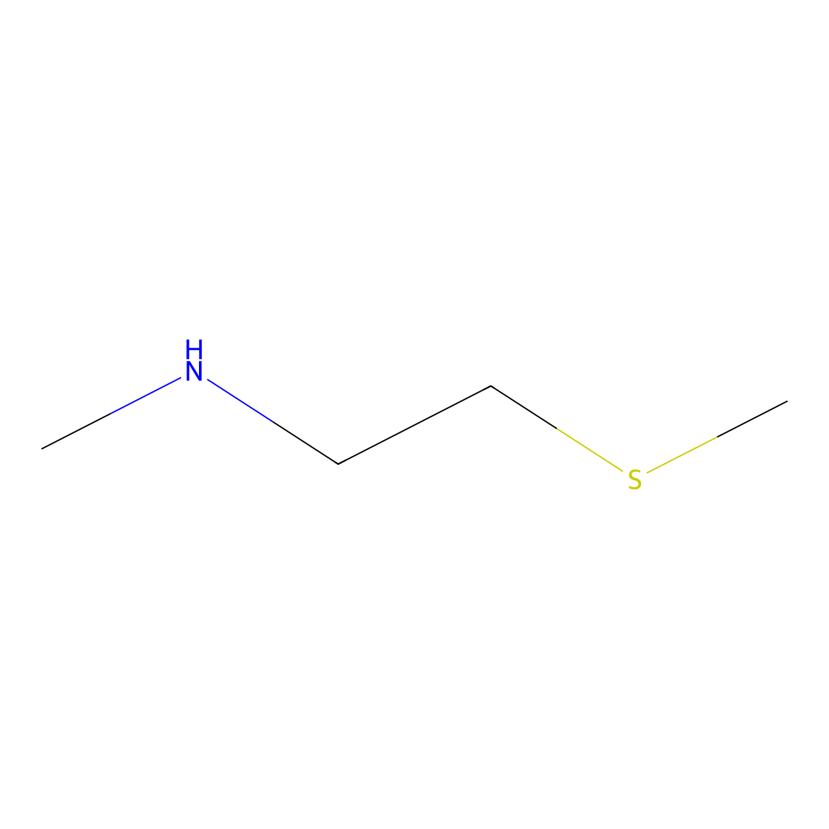 N-Methyl-2-(methylthio)ethanamine molecular structure, CAS 21485-78-9