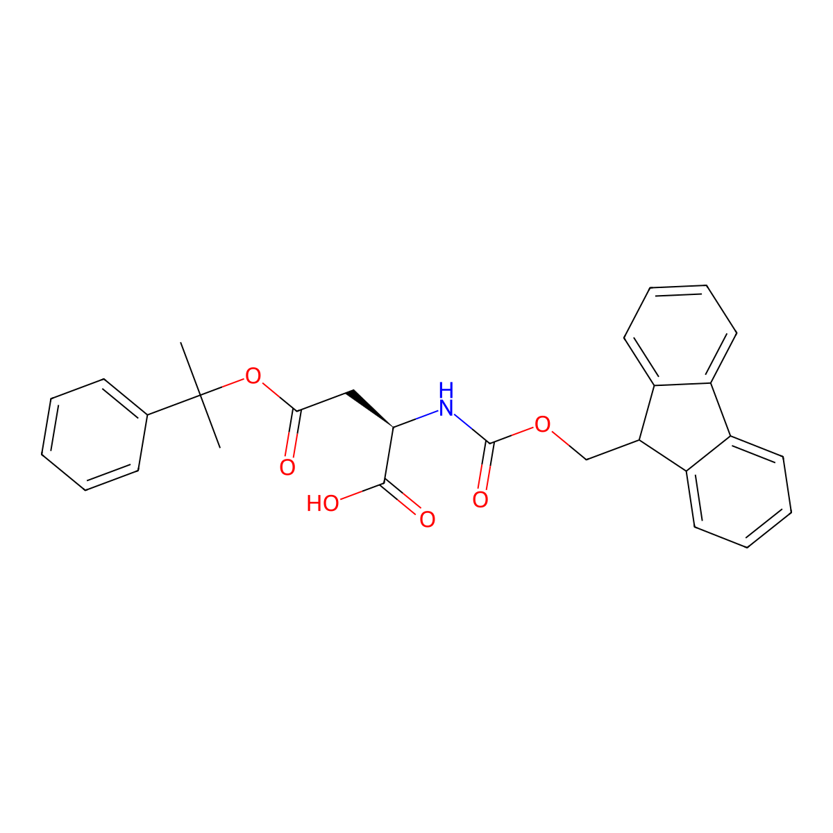 Fmoc-D-Asp(Opis)-OH molecular structure, CAS 214852-39-8