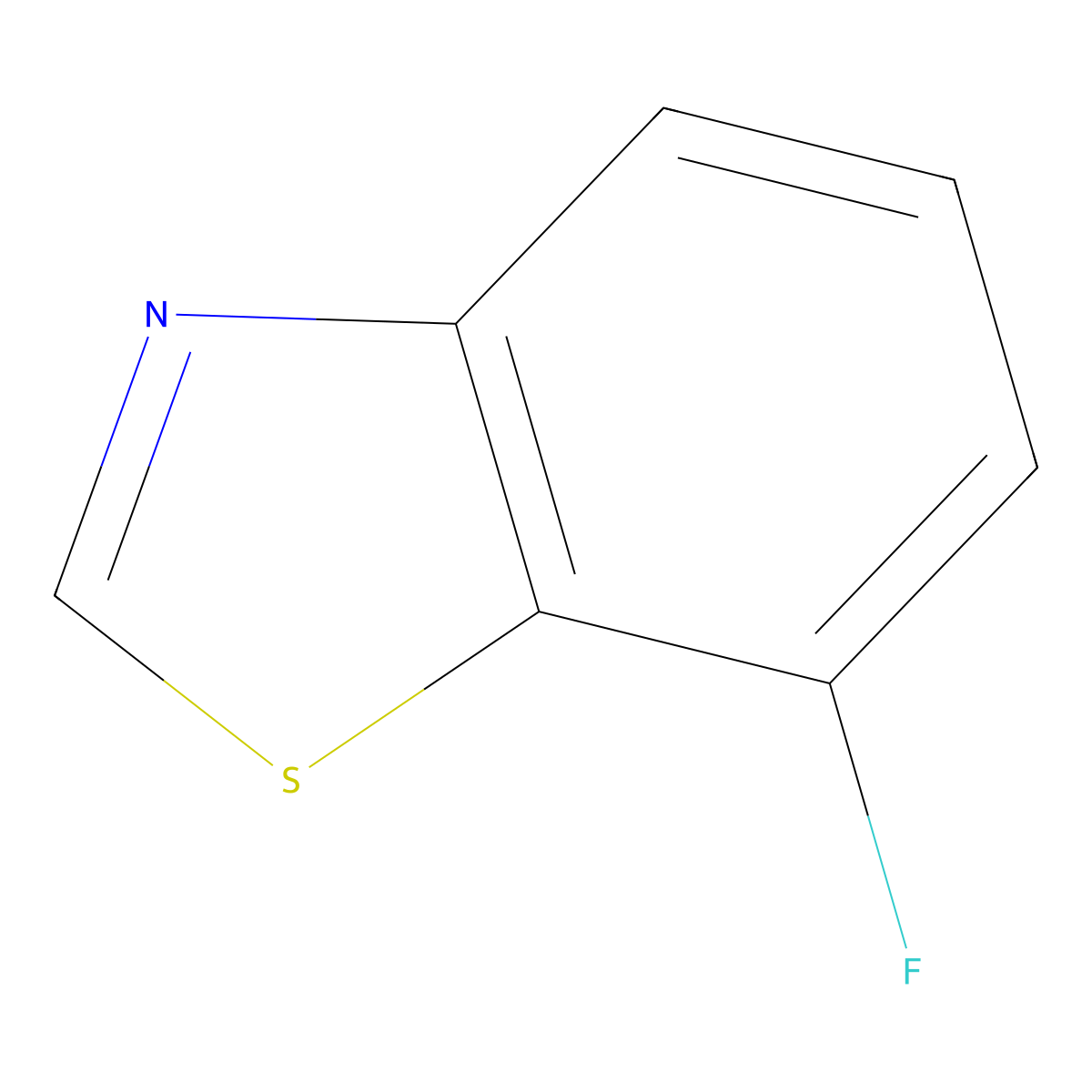 7-Fluorobenzo[d]thiazole molecular structure, CAS 214855-12-6