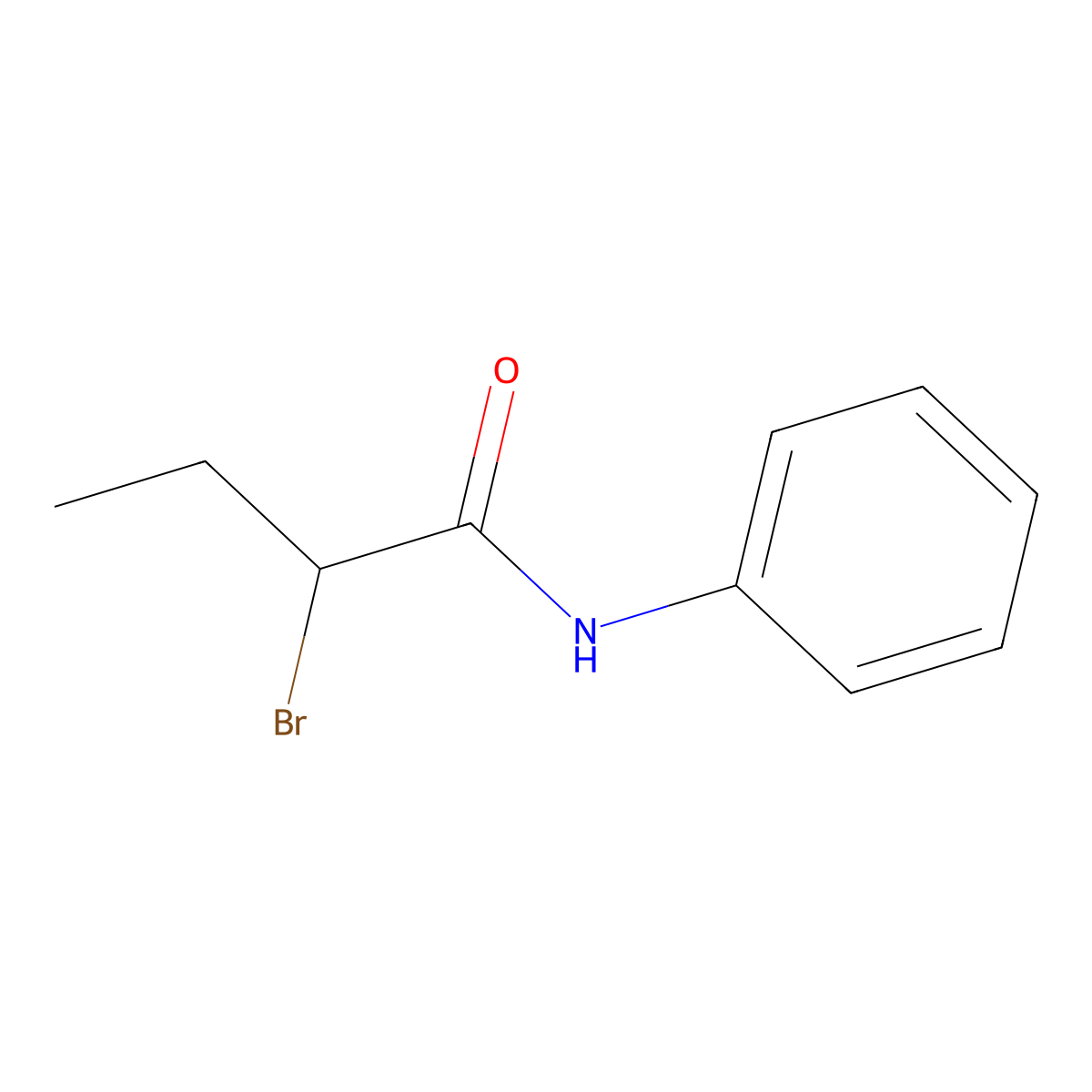 2-Bromo-N-phenylbutanamide molecular structure, CAS 21486-48-6