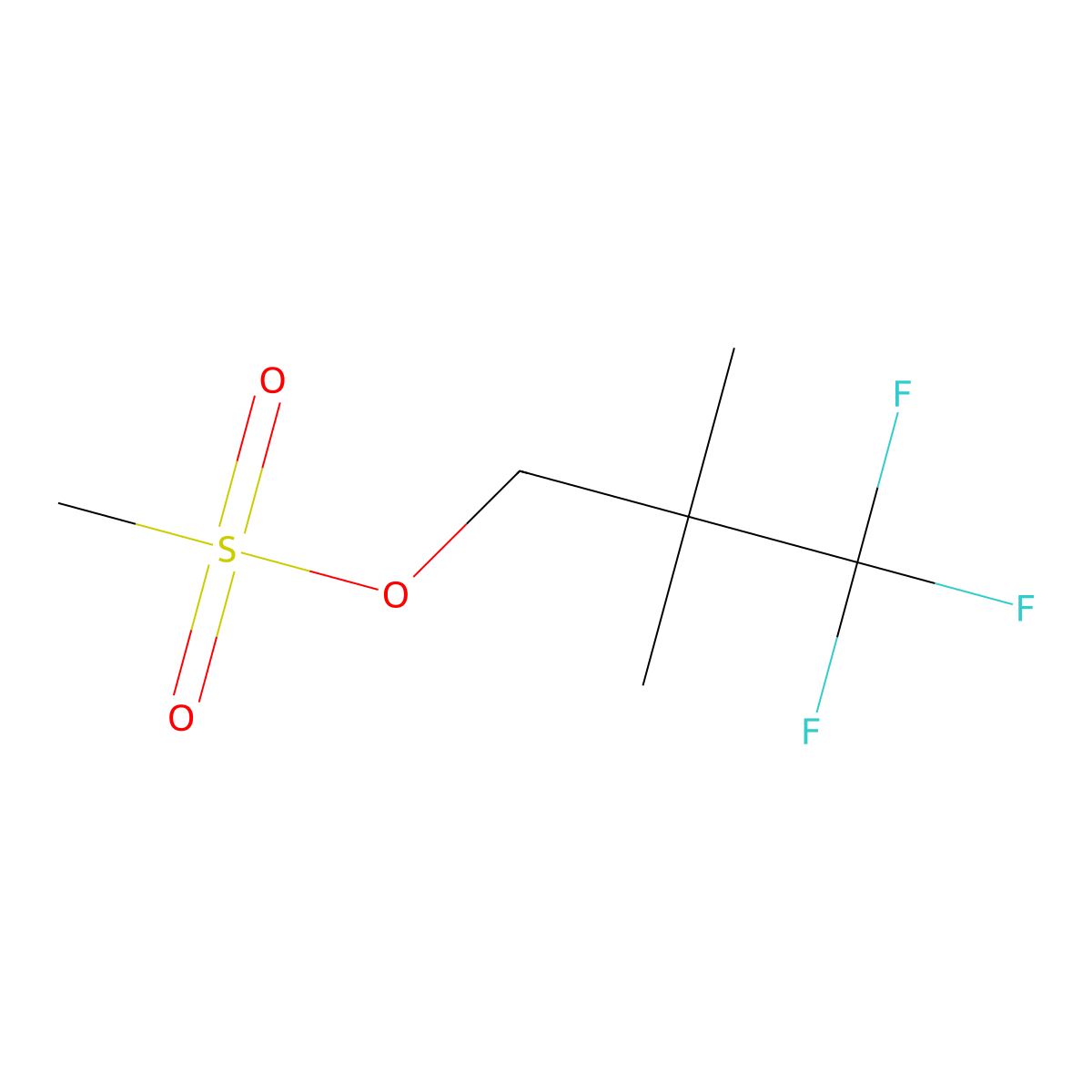 3,3,3-Trifluoro-2,2-dimethylpropyl methanesulfonate molecular structure, CAS 2148824-17-1
