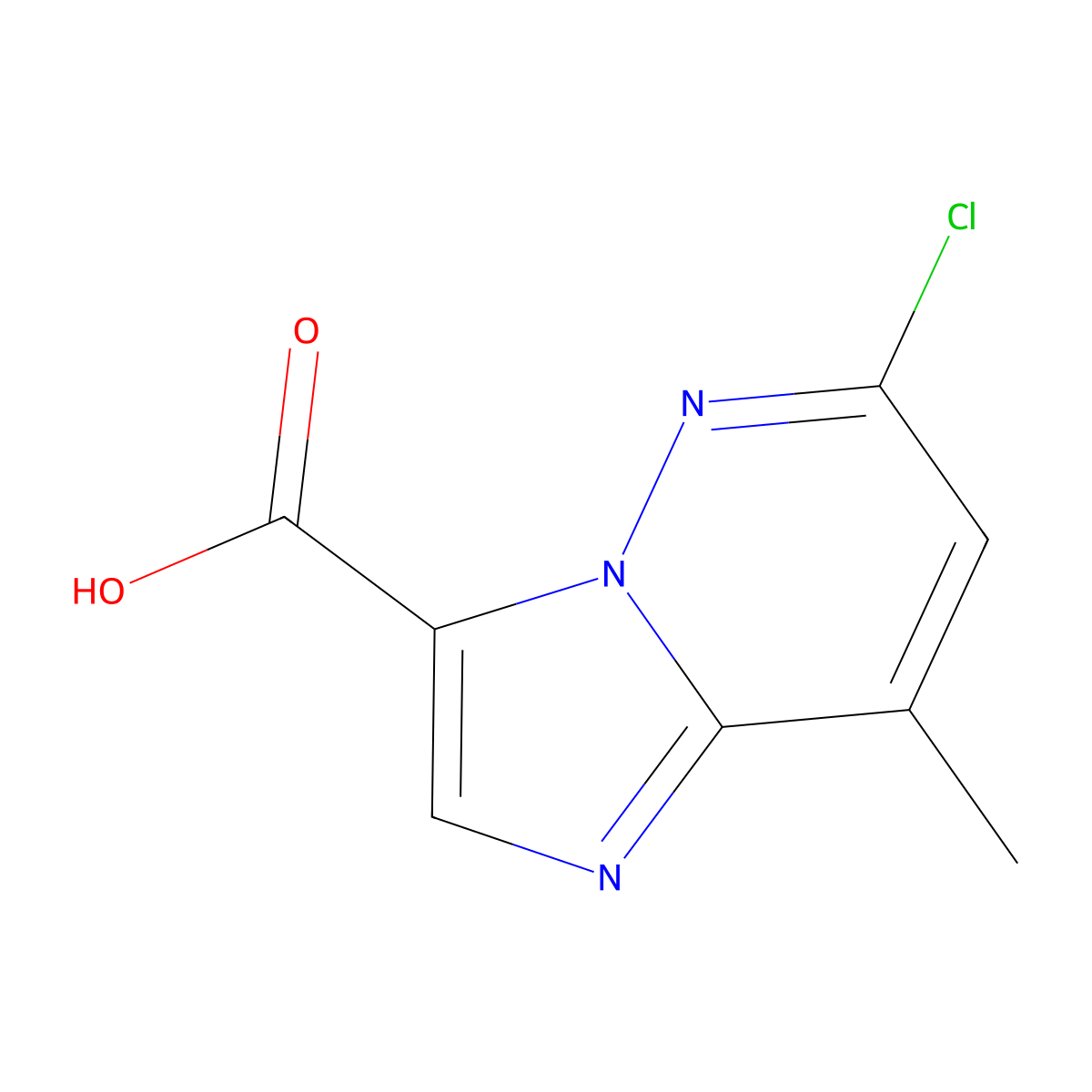 6-Chloro-8-methylimidazo[1,2-b]pyridazine-3-carboxylic acid molecular structure, CAS 2148895-39-8