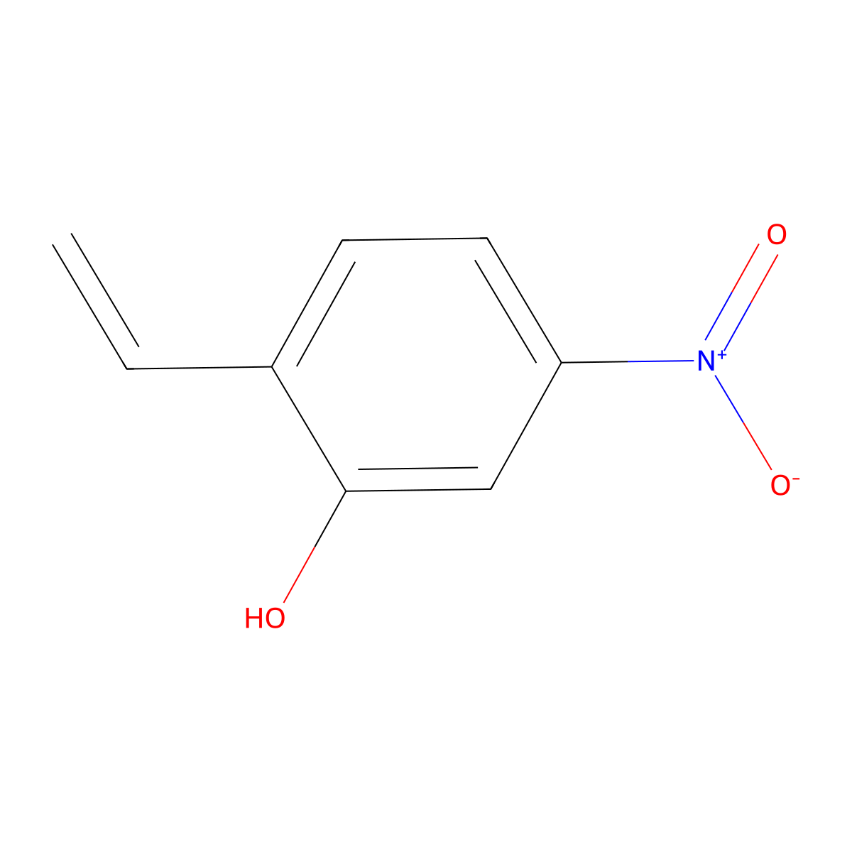 2-Ethenyl-5-nitrophenol molecular structure, CAS 214896-18-1