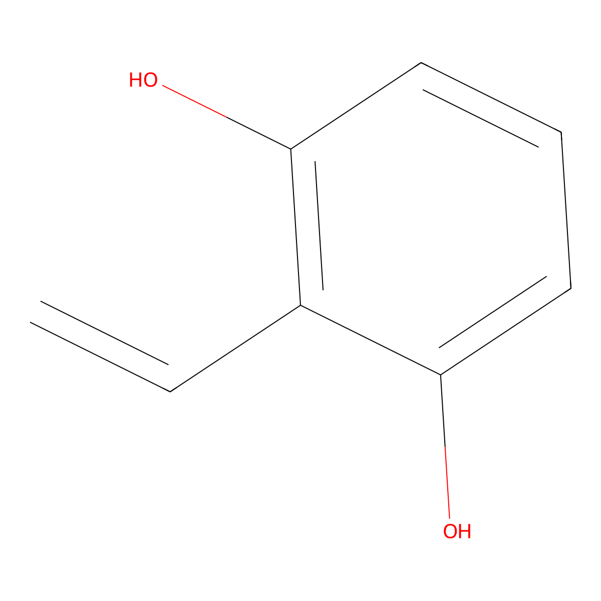 2-Ethenylbenzene-1,3-diol molecular structure, CAS 214896-27-2