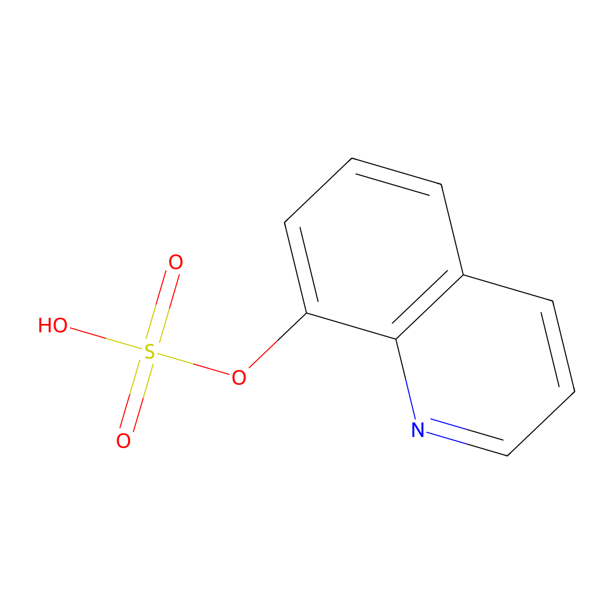 8-Quinolinol, 8-(hydrogen sulfate) molecular structure, CAS 2149-36-2