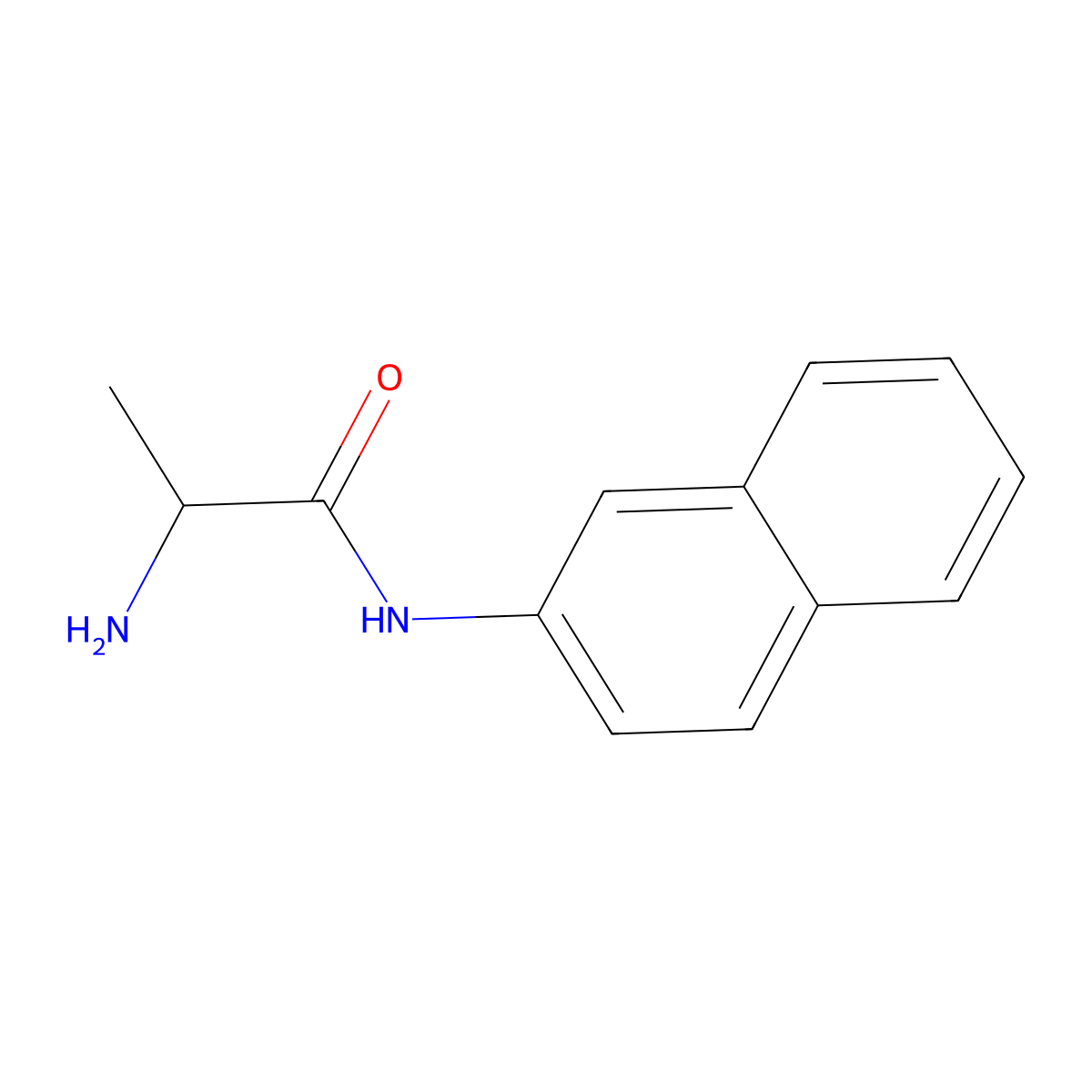 DL-Alanine-beta-naphthylamide molecular structure, CAS 2149-46-4